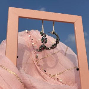 Muskaan Half Hoop Earrings- Colourful