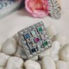 Rani Raja Ring- Multicolour