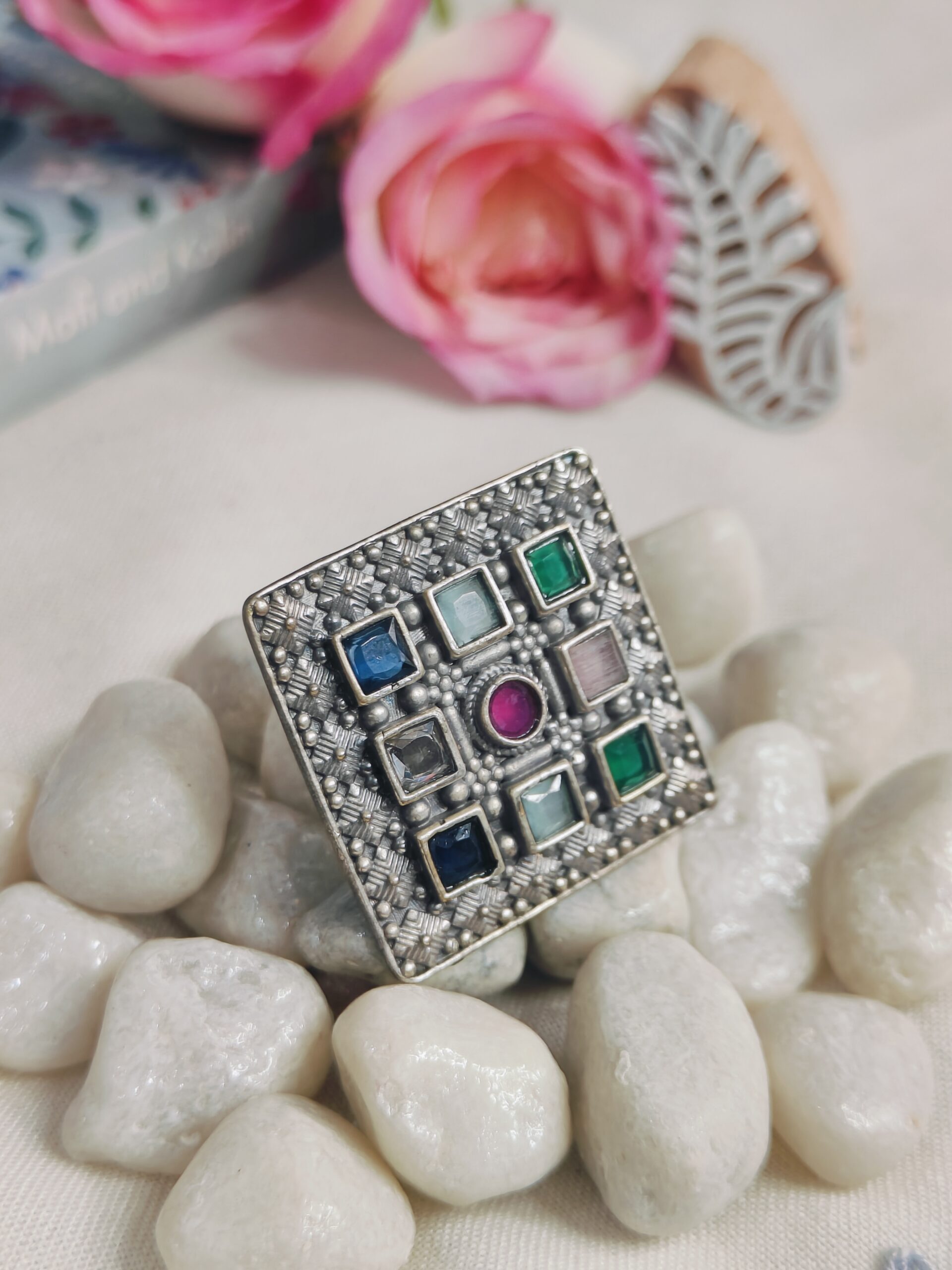 Rani Raja Ring- Multicolour