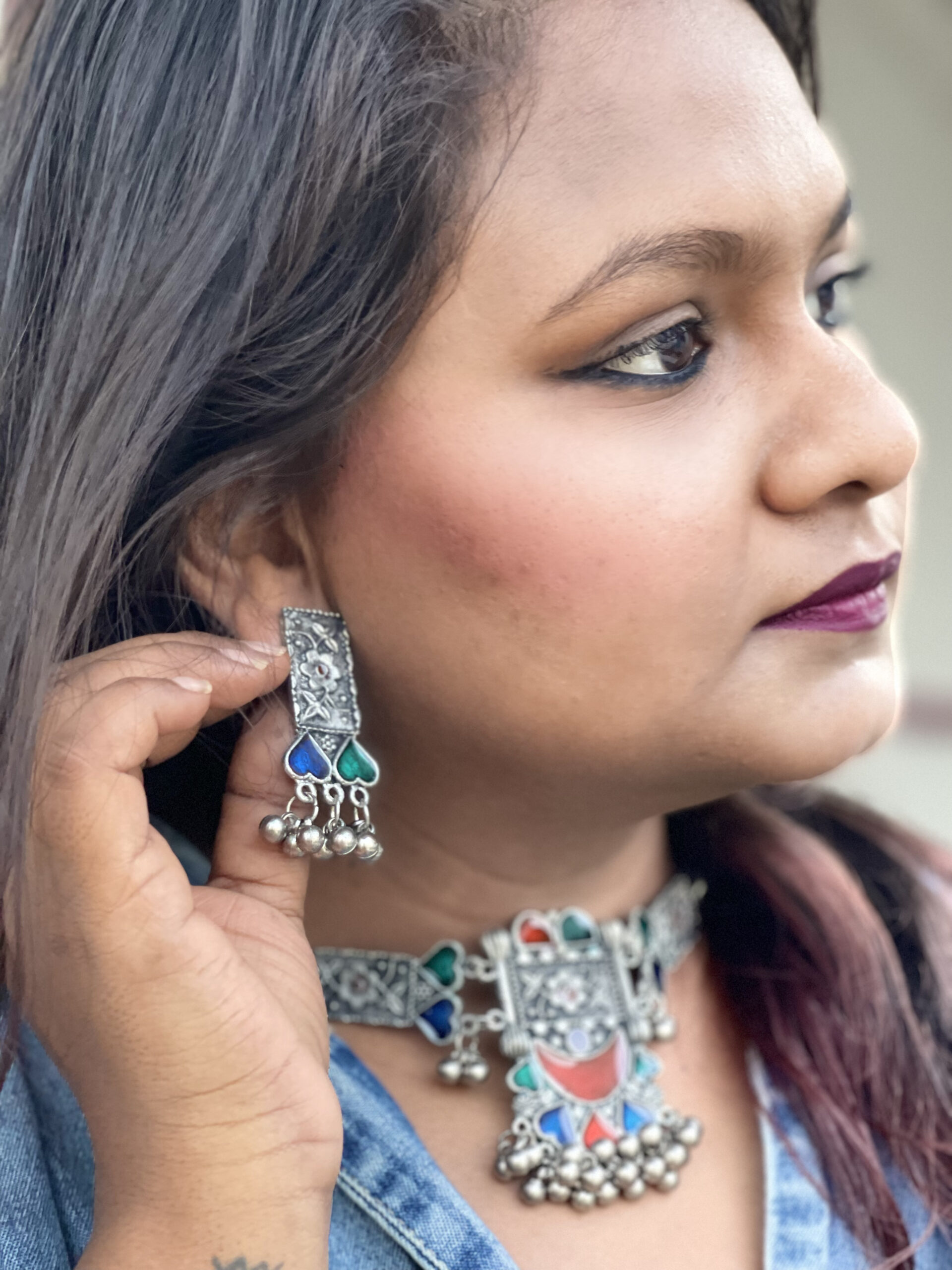layered love afghani choker set