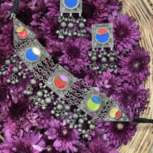 Golden Hour Afghani Choker Set