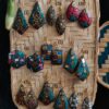 gulaal lac hanging earrings