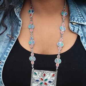 rustic dream afghani long neckpiece set