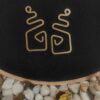 curved maze earrings