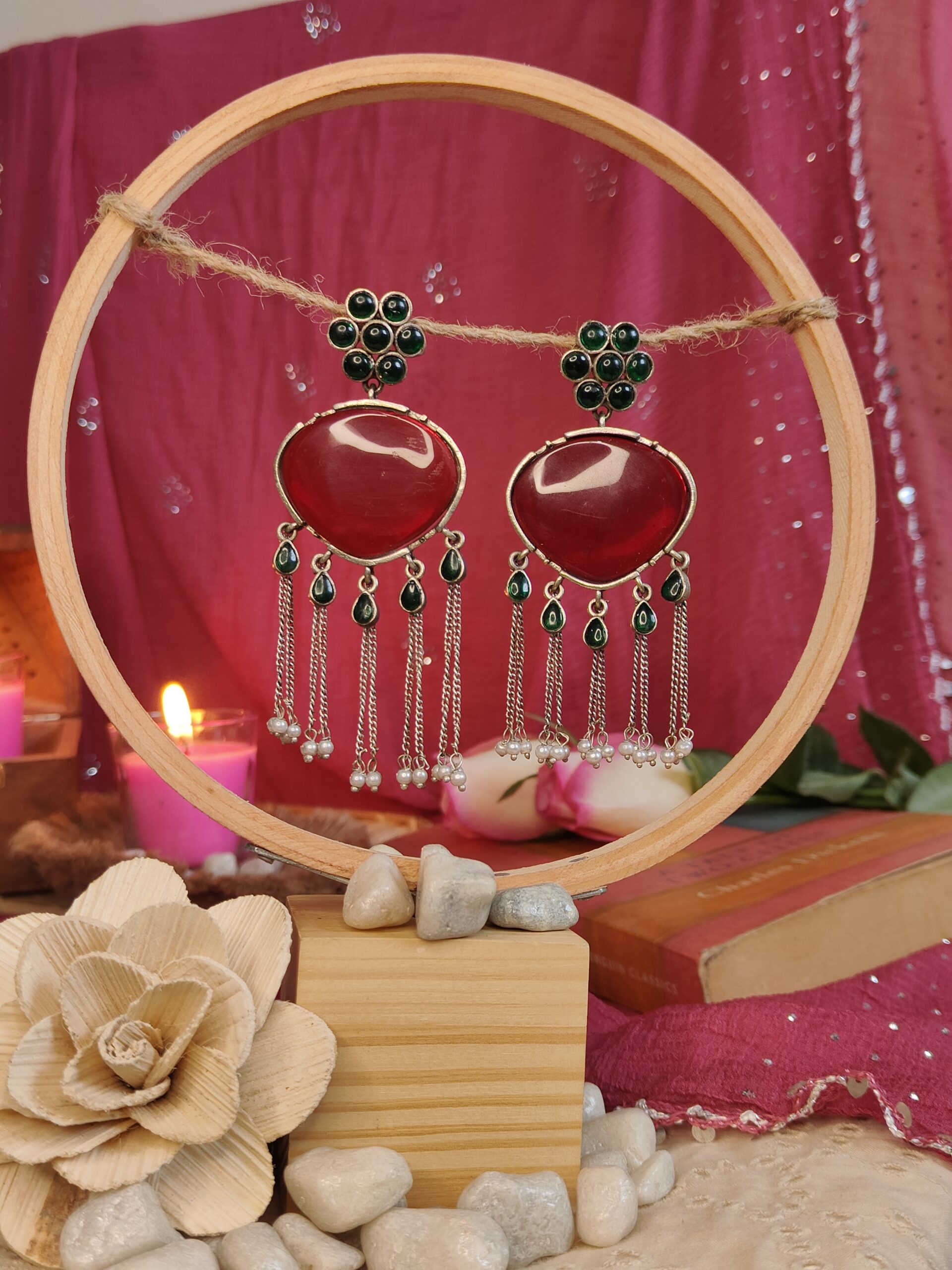 geet statement dangler earrings