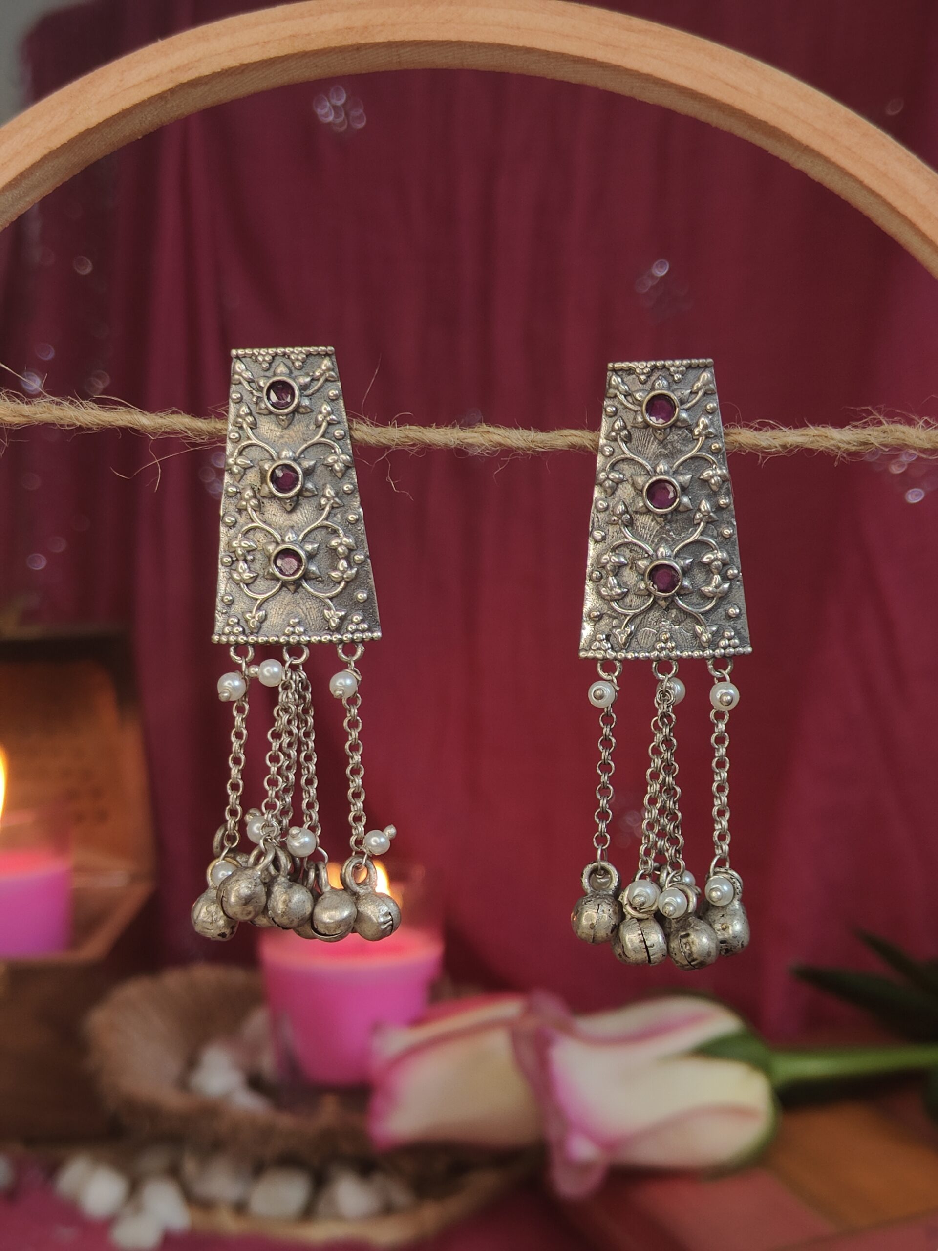 bindu ghungru earrings