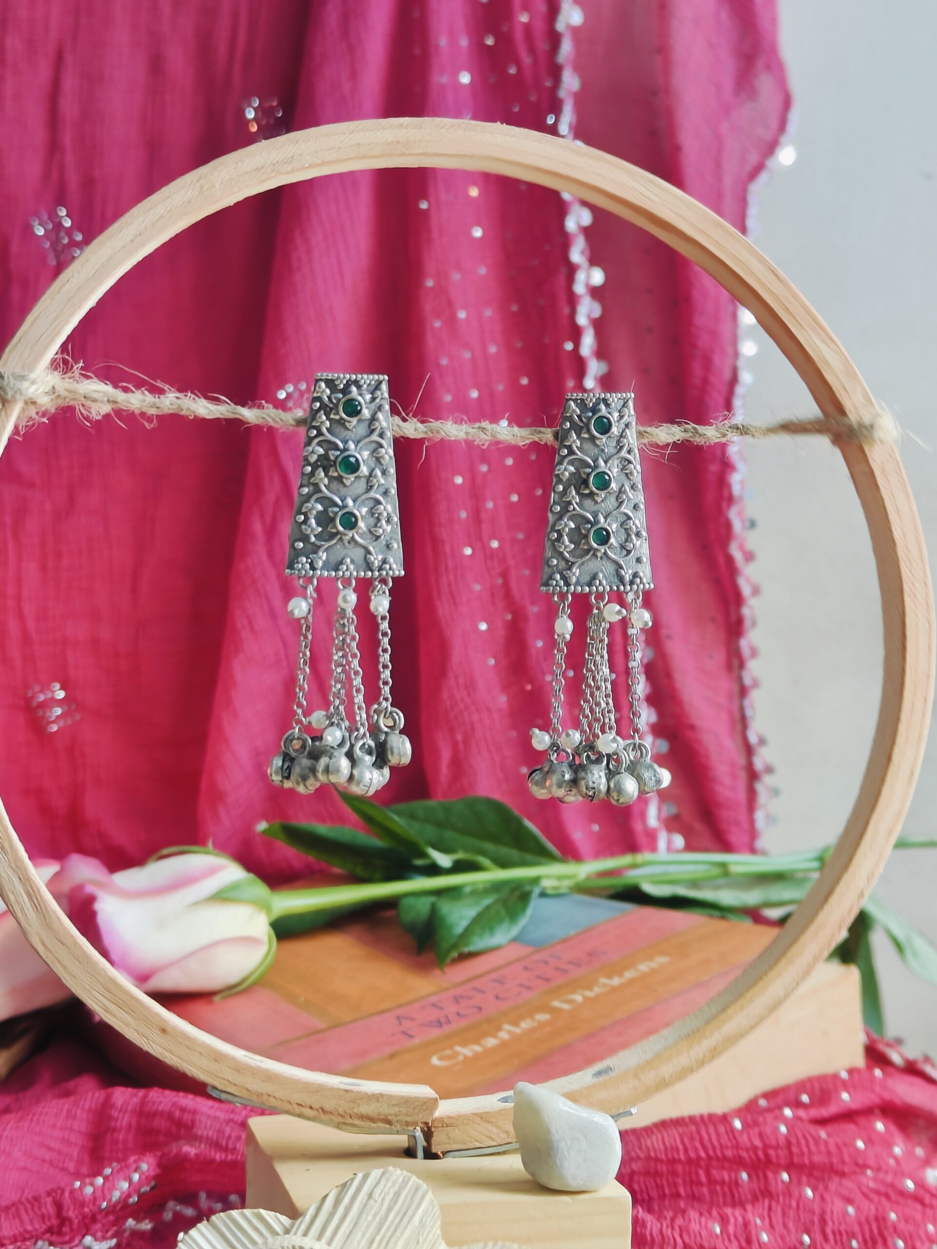 bindu ghungru earrings