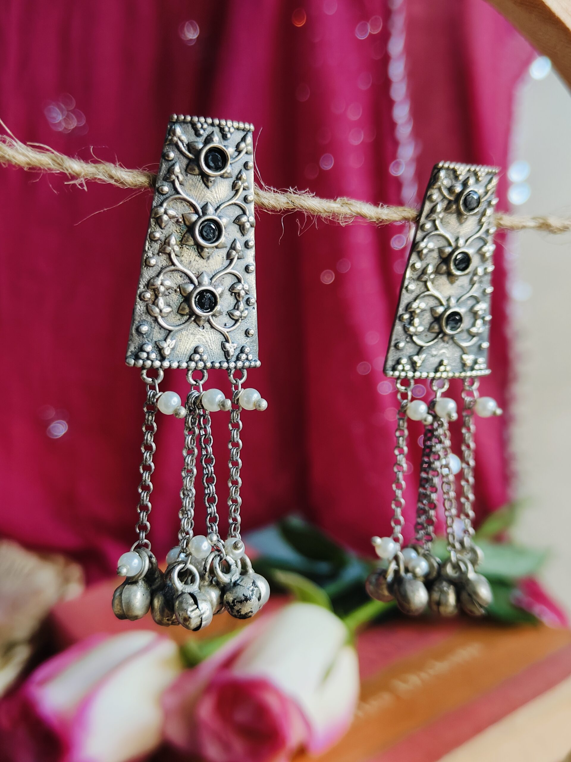 bindu ghungru earrings