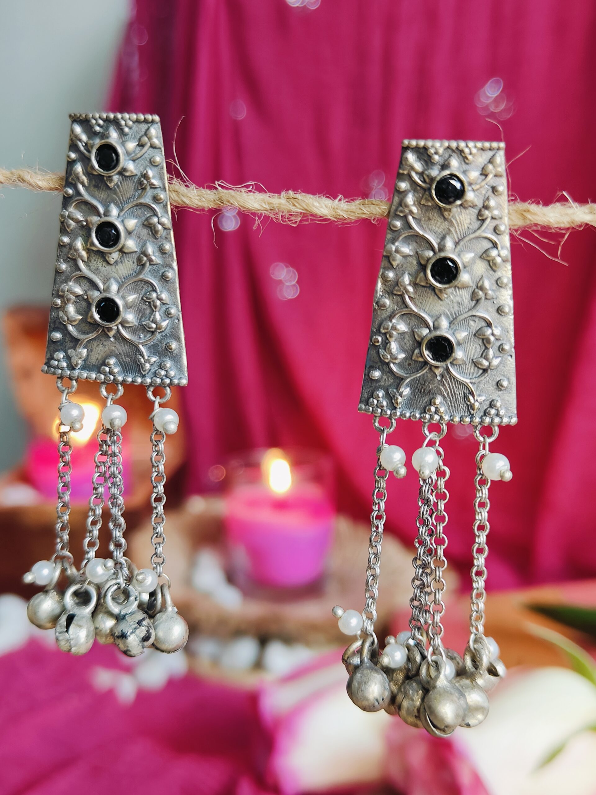 bindu ghungru earrings