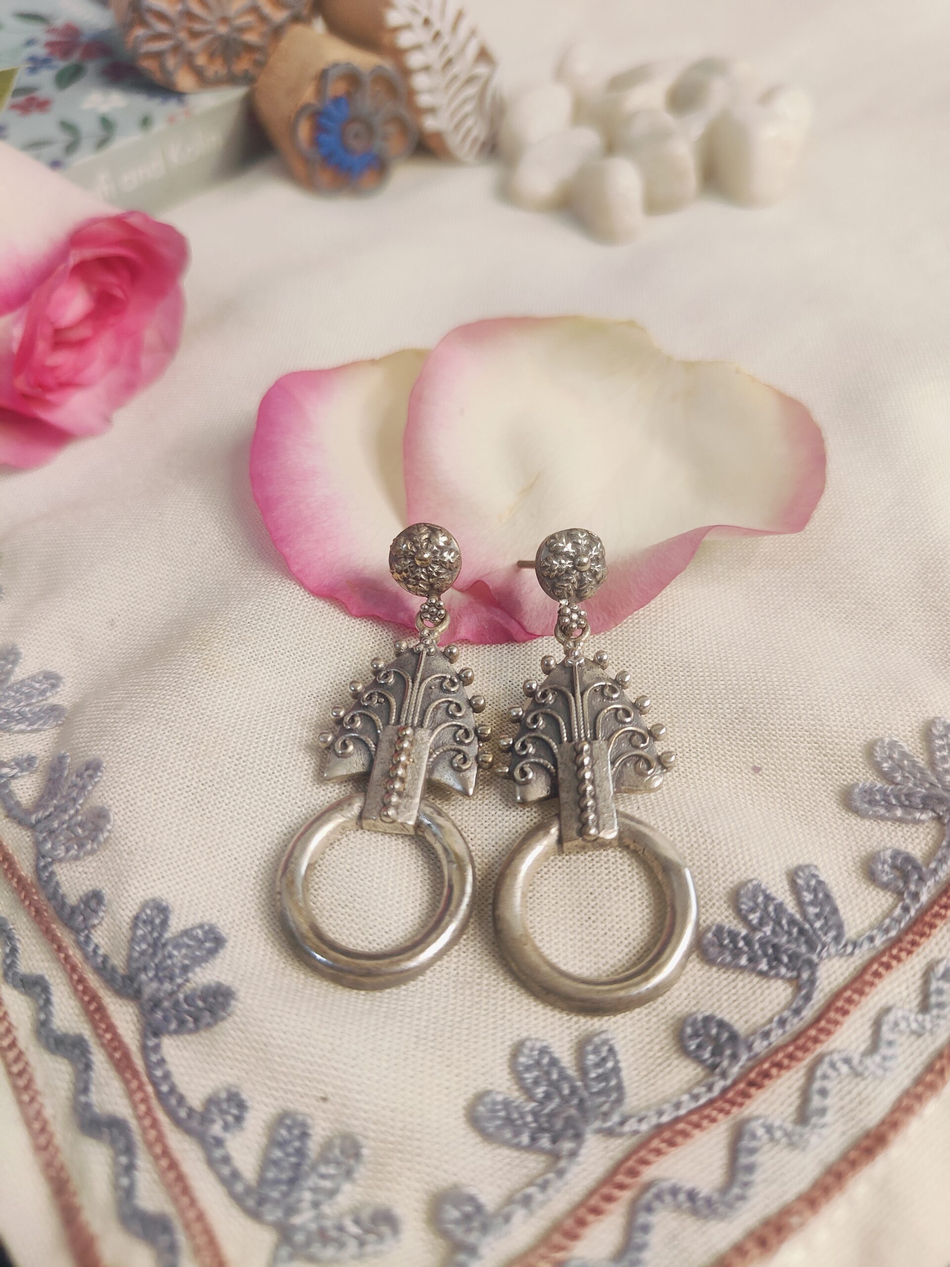 dheera dropdown earrings