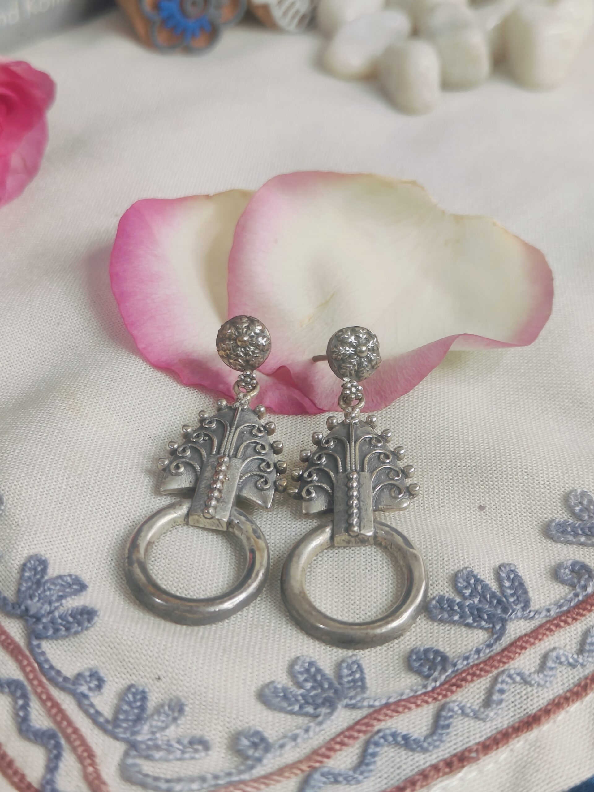 dheera dropdown earrings