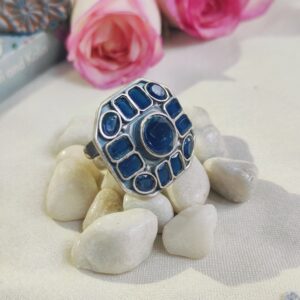 Sankita Statement Ring - Blue