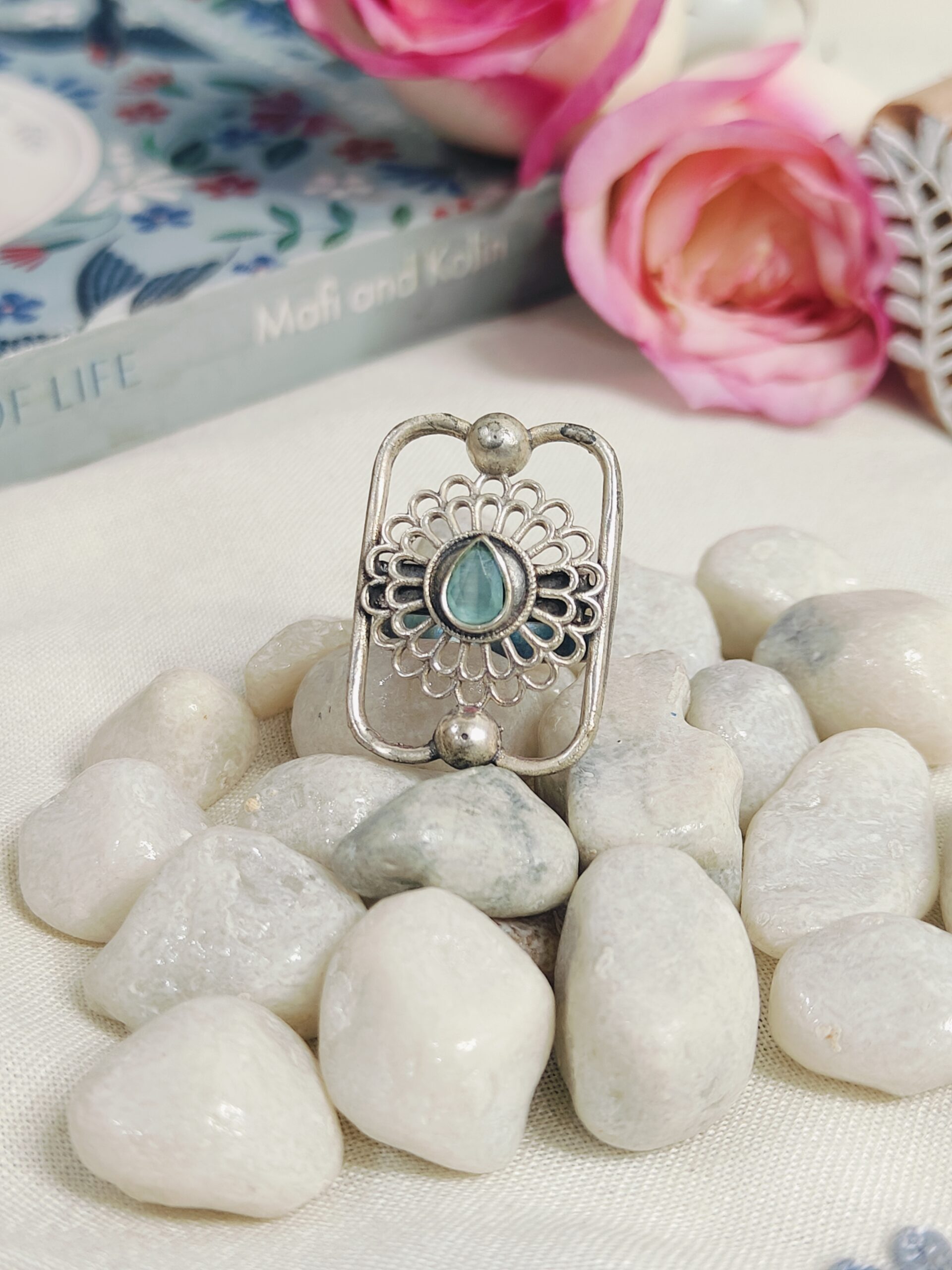 Aditi Statement Ring - Mint