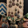 timir aabha lac double layer earrings timir aabha lac double layer earrings
