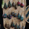 gulaal lac hanging earrings
