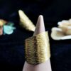 curled up statement ring