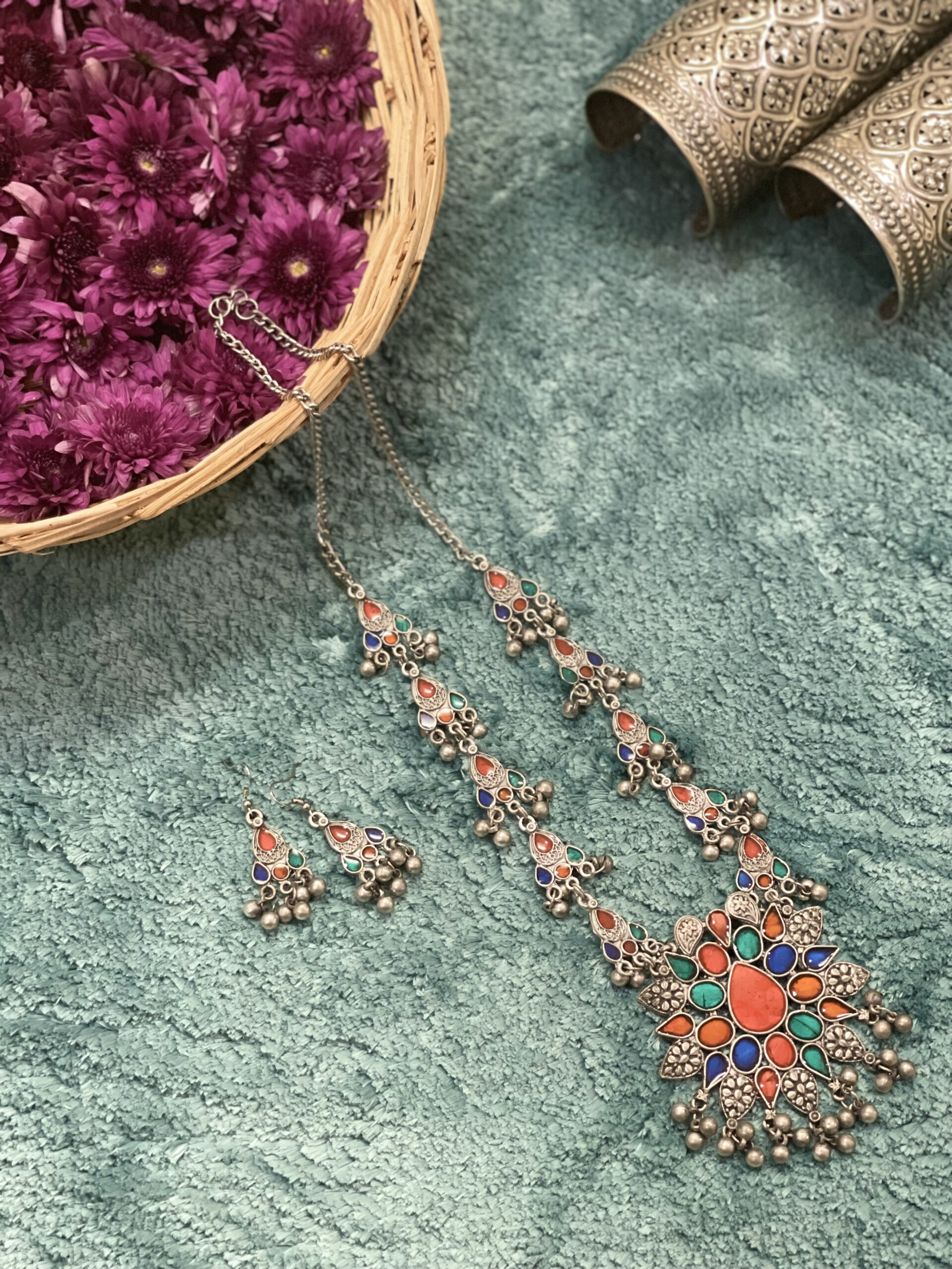 fierce & free afghani long neckpiece