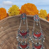 Gulbahar Long Afghani Earrings