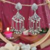 Sadia Ghungru Earrings - White Sadia Ghungru Earrings