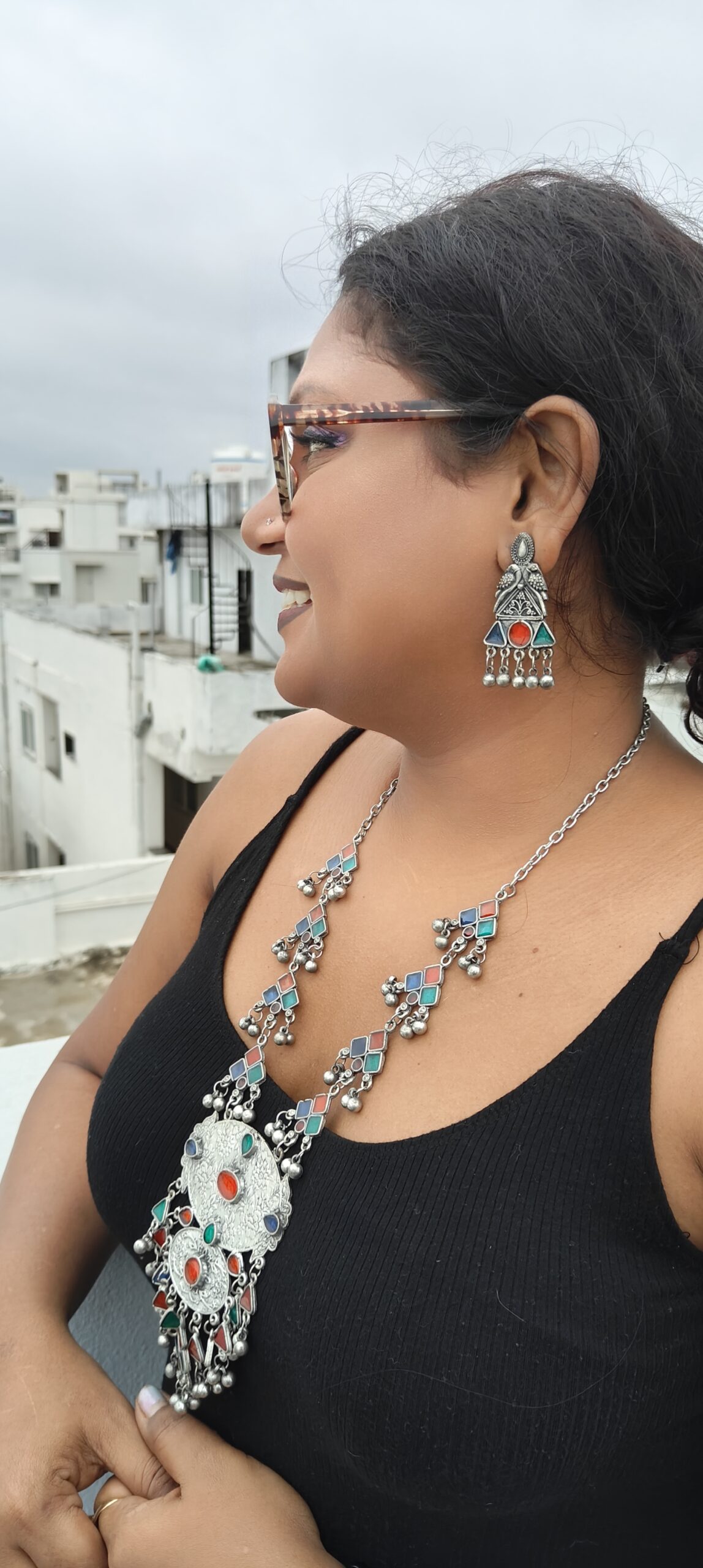 wild soul afghani long neckpiece set